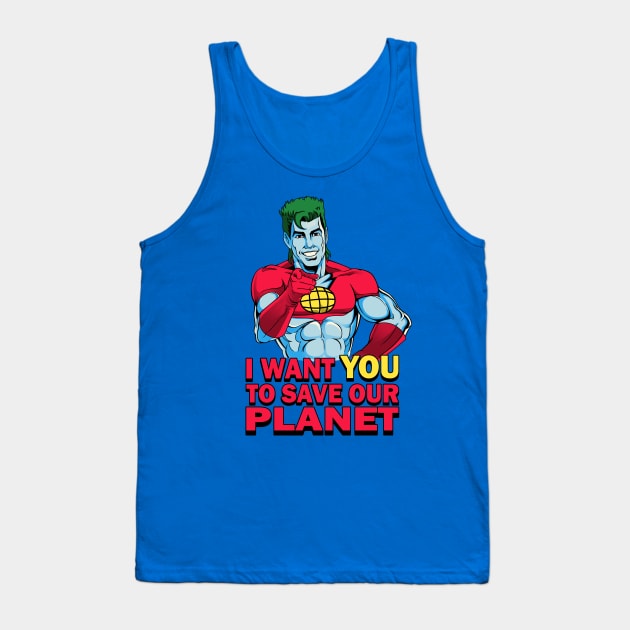 Planeteer Call Tank Top by Batang 90s Art